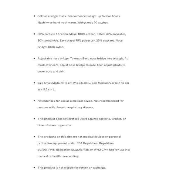 Polo Cotton Cloth Mask NEW! - Picture 3 of 3